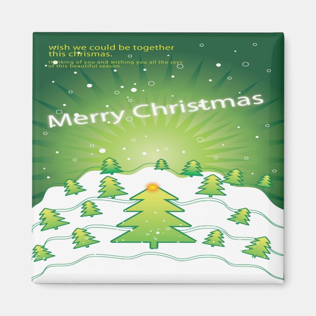 Frohe Weihnachten Weihnachten Magnet Kühlschrank K (Vorne)