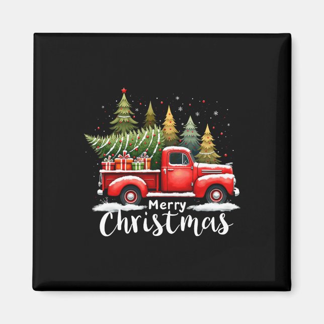 Frohe Weihnachten Weihnachten Pet Liebhaber Red Tr Magnet (Vorne)