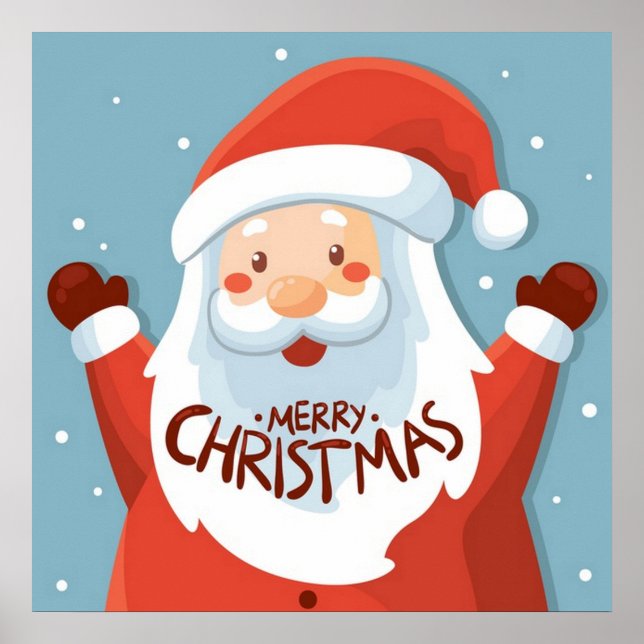 Frohe Weihnachten Weihnachten-Poster Poster (Vorne)