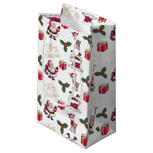 Frohe Weihnachten Weihnachten-Reindeer-Geschenke H Kleine Geschenktüte