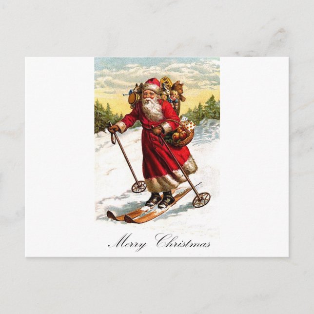 Frohe Weihnachten Weihnachten Skiing (Vorderseite)