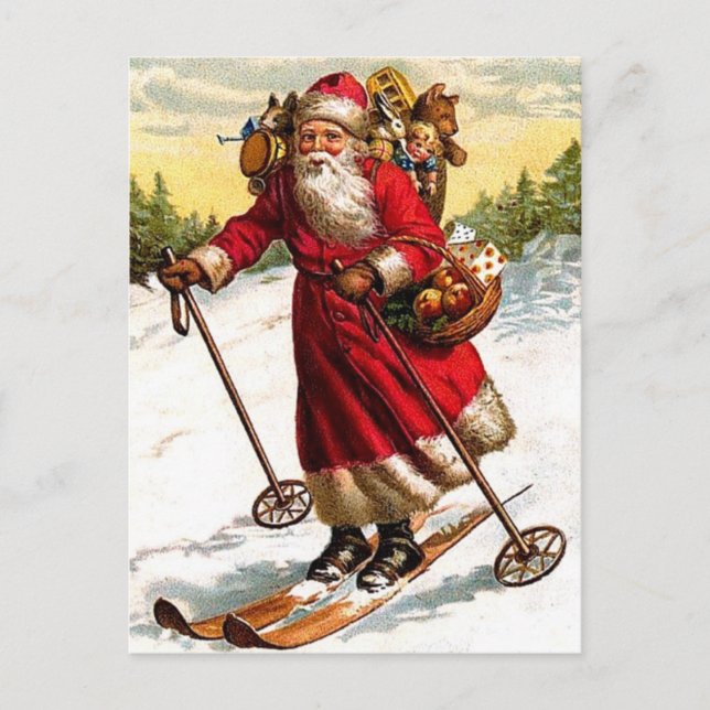 Frohe Weihnachten Weihnachten Skiing (Vorderseite)