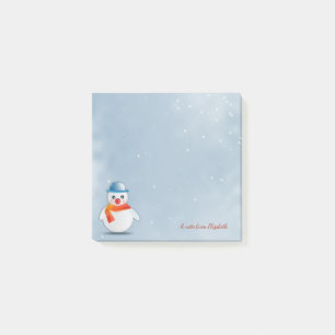 Frohe Weihnachten, Weihnachten Snowman - Personali Post-it Klebezettel