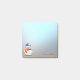 Frohe Weihnachten, Weihnachten Snowman - Personali Post-it Klebezettel