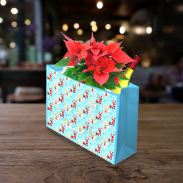 Frohe Weihnachten Weihnachten Tennis spielen Große Geschenktüte