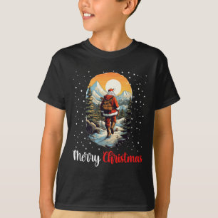 Frohe Weihnachten Weihnachten Wandern Trekking Ber T-Shirt
