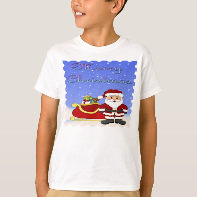 Frohe Weihnachten Weihnachten Weihnachten-Kind's L T-Shirt (Vorderseite)