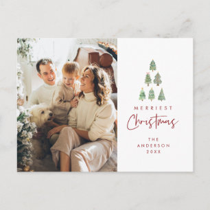 Frohe Weihnachten, Weihnachten, Weihnachten Tree F Postkarte