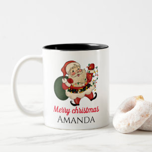 Frohe Weihnachten Weihnachten Weihnachten und Gesc Zweifarbige Tasse