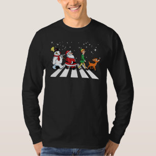 Frohe Weihnachten Weihnachten Weihnachtsmann Elf R T-Shirt