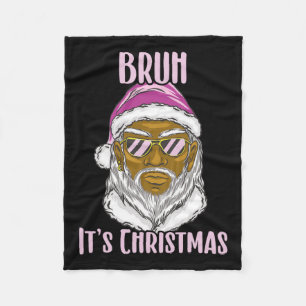 Frohe Weihnachten Weihnachten Weihnachtsmann für B Fleecedecke