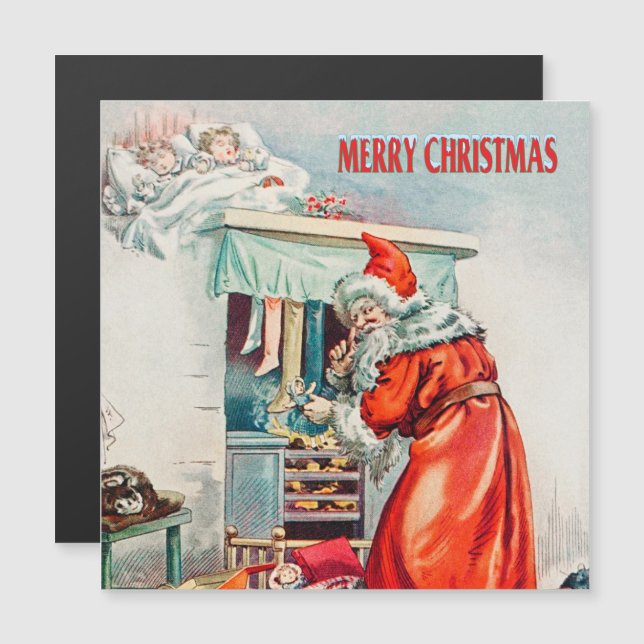 Frohe Weihnachten - Weihnachtsakademie Magnetkarte (Vorne/Hinten)