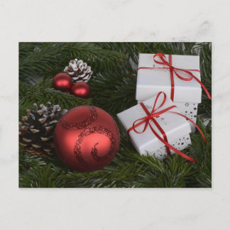 Frohe Weihnachten, Weihnachtsbällchen Feiertagspostkarte