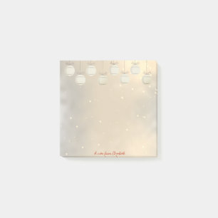 Frohe Weihnachten, Weihnachtsbälle, Gold - Persona Post-it Klebezettel