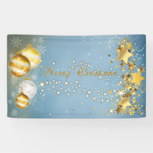 Frohe Weihnachten , Weihnachtsbälle, Sterne, Glanz Banner