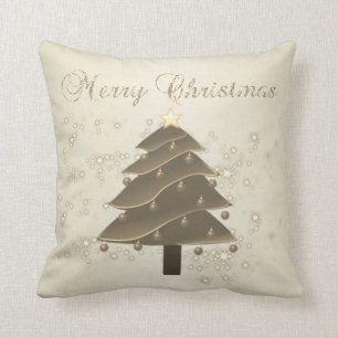 Frohe Weihnachten, Weihnachtsbaum, Glitzern Kissen