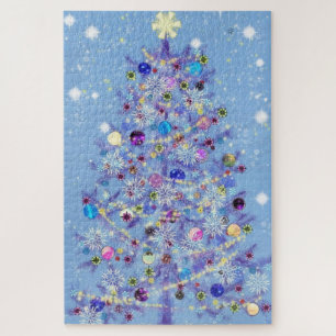 Frohe Weihnachten - Weihnachtsbaum - Puzzle