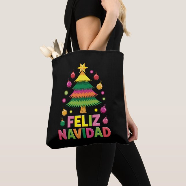 Frohe Weihnachten Weihnachtsbaum Spanische Feierta (Von Nahem)