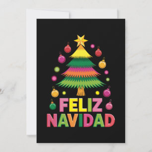 Frohe Weihnachten Weihnachtsbaum Spanische Feierta Einladung