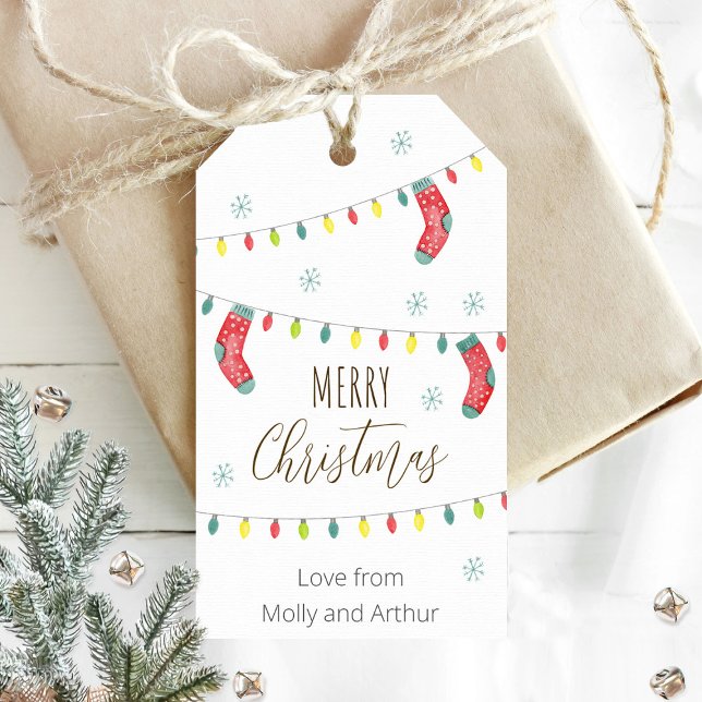 Frohe Weihnachten, Weihnachtsfeiertag Geschenkanhänger (Von Creator hochgeladen)