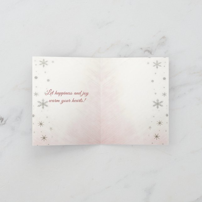 Frohe Weihnachten! Weihnachtsgeschenke,С Weihnacht Feiertagskarte (Innenseite)