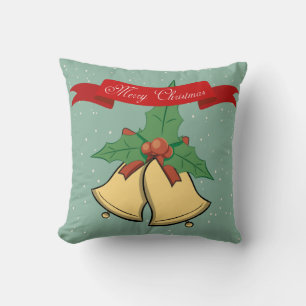 Frohe Weihnachten - Weihnachtsglocken Pillow Kissen