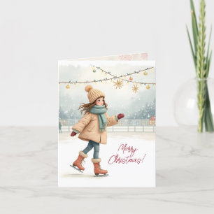 Frohe Weihnachten! Weihnachtskarte. Feiertagskarte