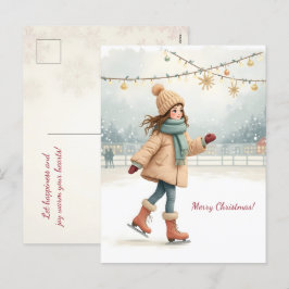 Frohe Weihnachten! Weihnachtskarte. Feiertagspostkarte