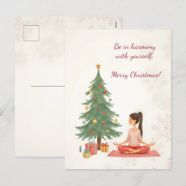 Frohe Weihnachten! Weihnachtskarte. Feiertagspostkarte