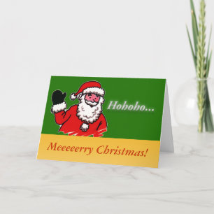 Frohe Weihnachten, Weihnachtsmann Feiertagsgruß Feiertagskarte