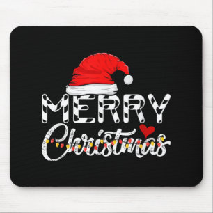 Frohe Weihnachten Weihnachtsmann Funny Familie Mousepad