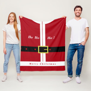 Frohe Weihnachten - Weihnachtsmann - Geschenke für Fleecedecke