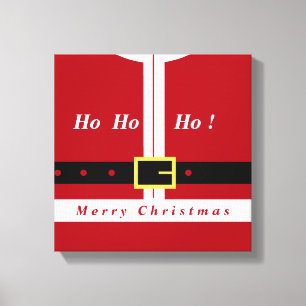 Frohe Weihnachten - Weihnachtsmann - Geschenke für Leinwanddruck