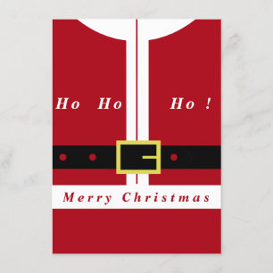 Frohe Weihnachten - Weihnachtsmann - Geschenke für Menükarte