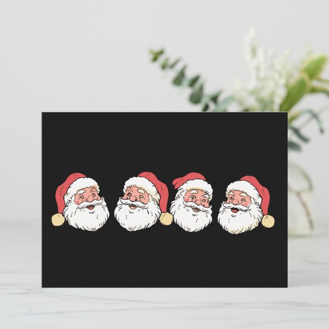 Frohe Weihnachten Weihnachtsmann Hat Xmas (Stehend Vorderseite)