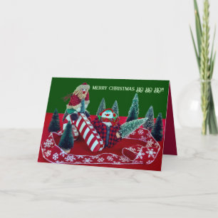 Frohe Weihnachten Weihnachtsmann lustig komisch
