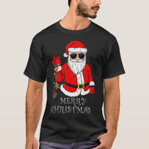 Frohe Weihnachten Weihnachtsmann Lustige Familien- T-Shirt