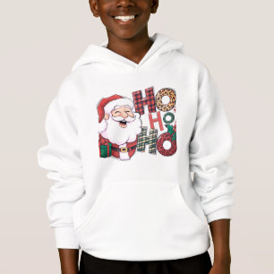 Frohe Weihnachten Weihnachtsmann mit Geschenken Hoodie