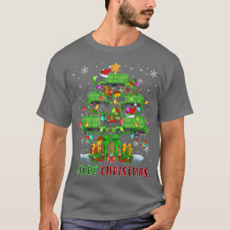 Frohe Weihnachten Weihnachtsmann Müllwagen Xmas Tr T-Shirt