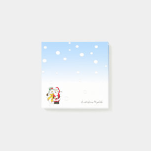 Frohe Weihnachten, Weihnachtsmann, Schneemann - Pe Post-it Klebezettel