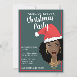 Frohe Weihnachten! Weihnachtsmannmütze der Schwarz