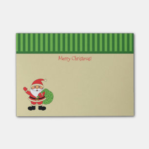 Frohe Weihnachten Weihnachtsmanns Post-it Klebezettel