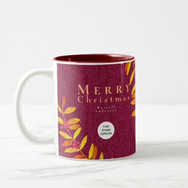 Frohe Weihnachten Wein Rote Tasse (Links)