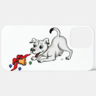 Frohe Weihnachten! Welpe mit Bell und Ball Case-Mate iPhone Hülle