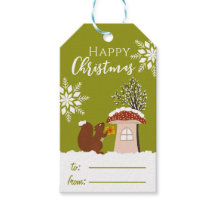 Frohe Weihnachten Wildes Tier Wintergeschenk Name