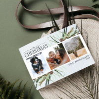 Frohe Weihnachten Winter Dusty Calligraphy Botanic