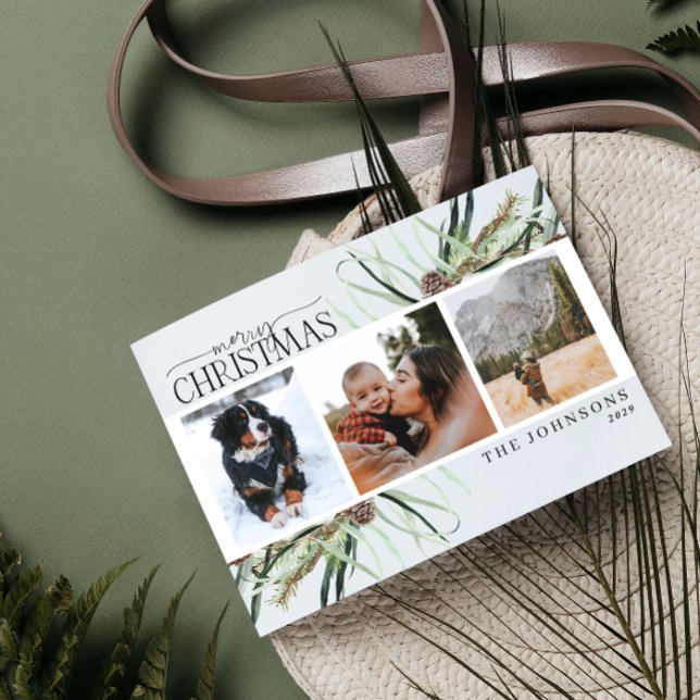 Frohe Weihnachten Winter Dusty Calligraphy Botanic (Von Creator hochgeladen)