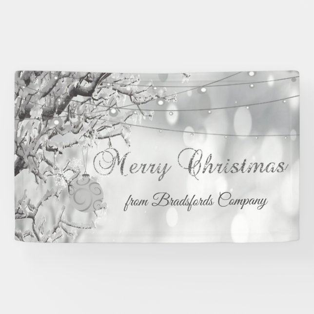 Frohe Weihnachten, Winter Wonderland Banner (Horizontal)