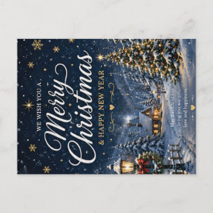 Frohe Weihnachten Winter Wonderland Grußkarte