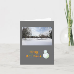 Frohe Weihnachten, Winterschneefeld Feiertagskarte